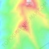 四姑娘山大峰地形图,海拔,地势