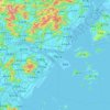灵昆岛地形图,海拔,地势