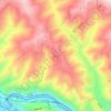 大尧地形图,海拔,地势