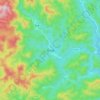 燕洞乡地形图,海拔,地势