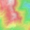 二郎山地形图,海拔,地势