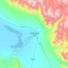 大柴旦行政委员会地形图,海拔,地势