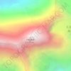 乔格茹峰地形图,海拔,地势