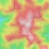 安徽省黄山风景区地形图,海拔,地势