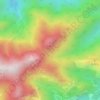 雁荡山地形图,海拔,地势