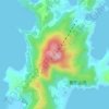 佛顶山地形图,海拔,地势