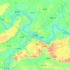 江安县地形图,海拔,地势