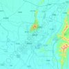 淮北市地形图,海拔,地势
