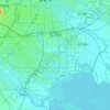 包河区地形图,海拔,地势