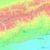 拜城县地形图,海拔,地势