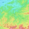 雲南市地形图,海拔,地势