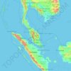 马来西亚地形图，海拔，地势