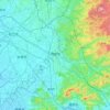 岡崎市地形图,海拔,地势