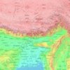 雅鲁藏布江地形图,海拔,地势
