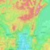京都市地形图，海拔，地势