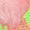 雅砻江地形图,海拔,地势