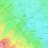 川越市地形图,海拔,地势