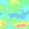 饮马湖地形图,海拔,地势