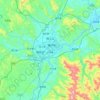 梅江区地形图,海拔,地势