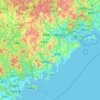 漳州市地形图,海拔,地势