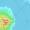 岛原市地形图,海拔,地势