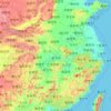 长江地形图,海拔,地势