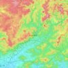 新城市地形图,海拔,地势