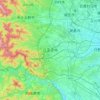 八王子市地形图,海拔,地势