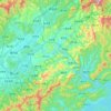 歙县地形图,海拔,地势