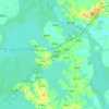 三里乡地形图,海拔,地势
