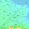 滨州市地形图,海拔,地势
