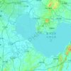 巢湖地形图,海拔,地势