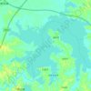 西凉湖地形图,海拔,地势
