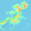 下川岛地形图,海拔,地势