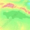阿雅克库木湖地形图,海拔,地势