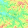 龙山区地形图,海拔,地势