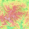 神农架林区地形图，海拔，地势