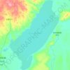 呼伦湖地形图,海拔,地势