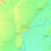 富拉尔基区地形图,海拔,地势