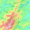 井冈山市地形图,海拔,地势