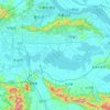 大冶湖地形图,海拔,地势