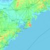 青岛市地形图,海拔,地势
