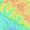 船橋市地形图,海拔,地势