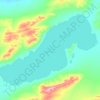 拜惹布错地形图,海拔,地势