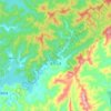 莲花山乡地形图,海拔,地势