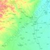 洮南市地形图,海拔,地势
