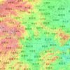 湖北省地形图，海拔，地势