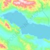 冬给措纳湖地形图,海拔,地势