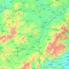 五华县地形图,海拔,地势
