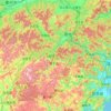 瓯江地形图,海拔,地势